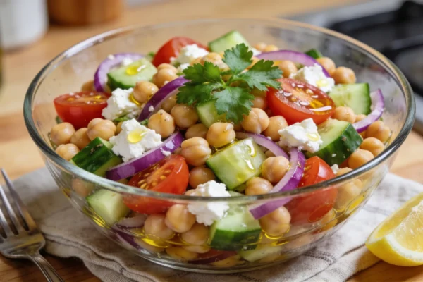 Mediterranean Chickpea Salad — Easy No-Cook Lunch