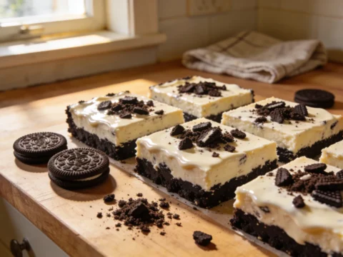 No Bake Oreo Cheesecake Bars — Easy Party Dessert