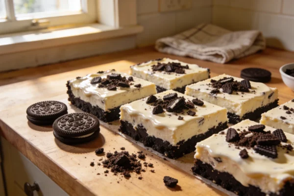 No Bake Oreo Cheesecake Bars — Easy Party Dessert