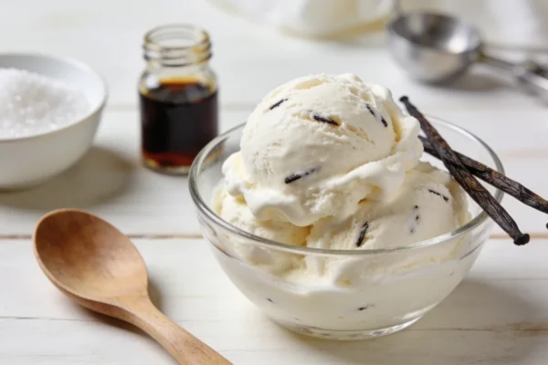 No Churn Vanilla Ice Cream — 3 Ingredients, No Machine