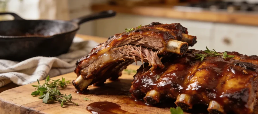 Oven BBQ Baby Back Ribs — Fall Off the Bone