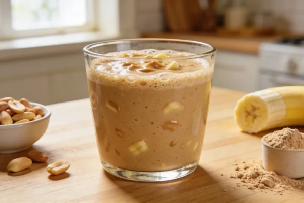 Peanut Butter Banana Protein Smoothie — 25g Protein