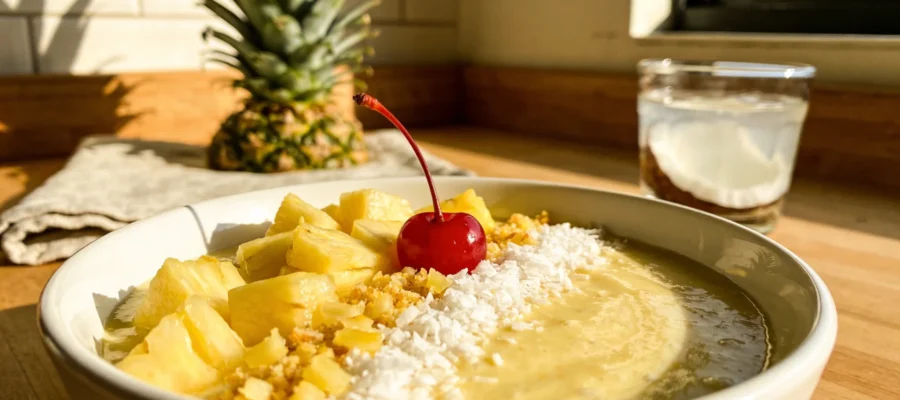 Piña Colada Smoothie Bowl — Tropical Breakfast Vibes