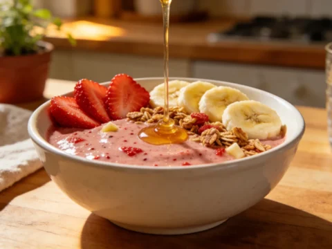 Strawberry Banana Smoothie Bowl — 4 Ingredients