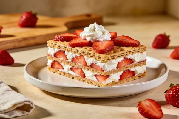 Strawberry Icebox Cake — No Bake Summer Crowd Pleaser