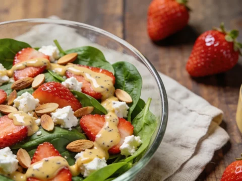 Strawberry Spinach Salad with Poppy Seed Dressing