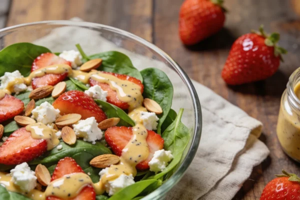 Strawberry Spinach Salad with Poppy Seed Dressing