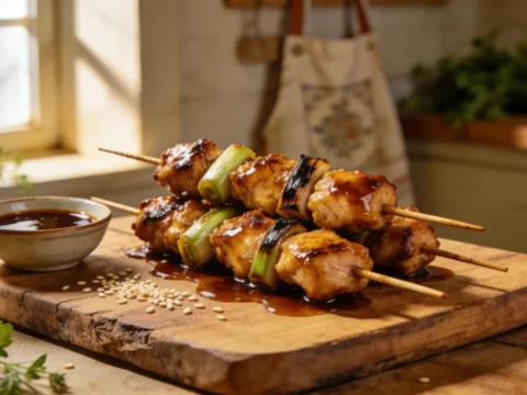 Teriyaki Chicken Skewers — Sweet, Sticky & Perfect