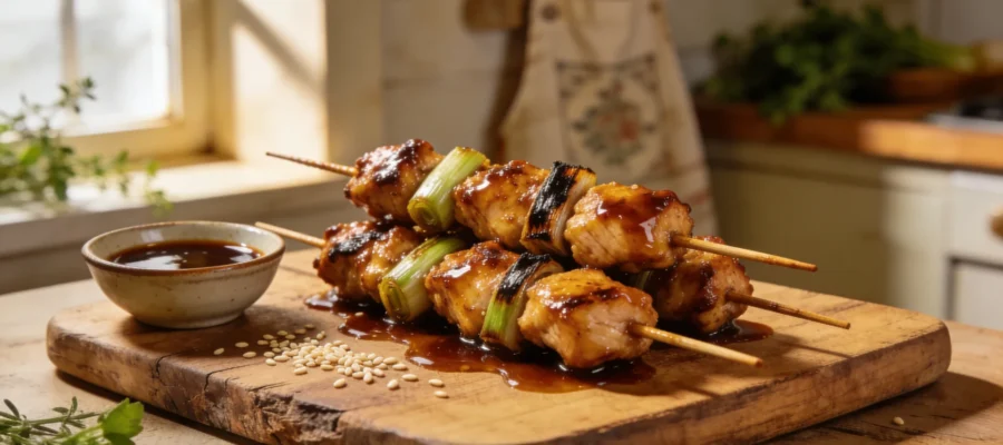 Teriyaki Chicken Skewers — Sweet, Sticky & Perfect