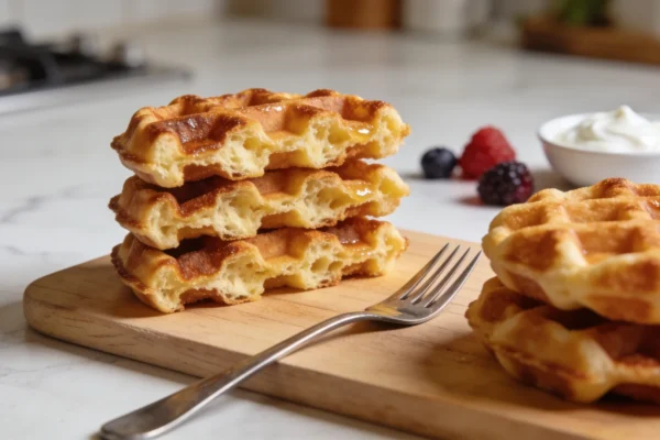 Fluffy Protein Waffles Recipe (Crispy Outside, 18g Protein)