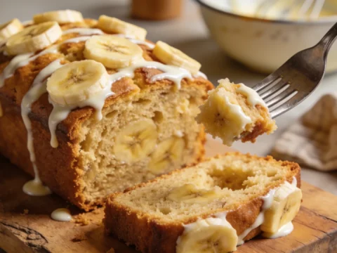 Greek Yogurt Banana Bread (Extra Moist, 200 Calories Per Slice)
