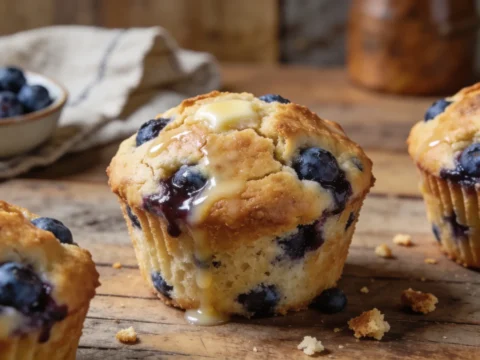 High-Protein Blueberry Muffins (25g Protein, Bakery-Style Fluffy)
