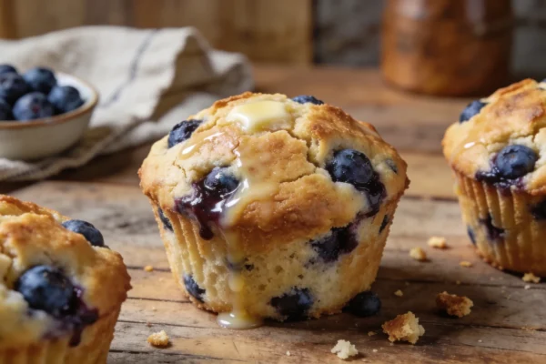 High-Protein Blueberry Muffins (25g Protein, Bakery-Style Fluffy)