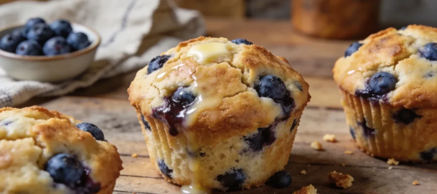 High-Protein Blueberry Muffins (25g Protein, Bakery-Style Fluffy)