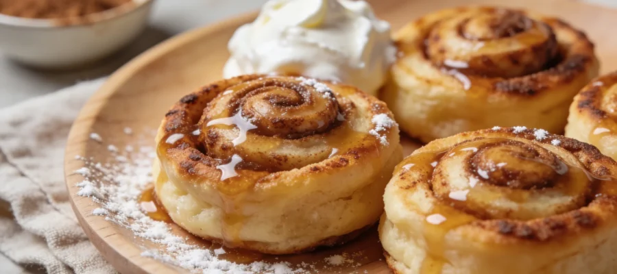 Mini Cinnamon Roll Pancakes for a Fun Breakfast