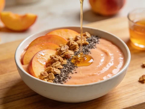 Peach Smoothie Bowl — Summer Breakfast Idea