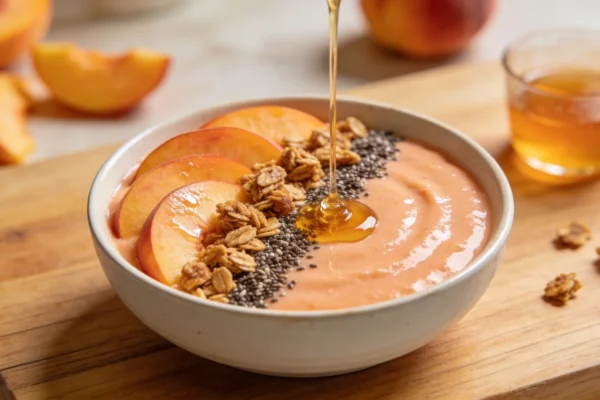 Peach Smoothie Bowl — Summer Breakfast Idea