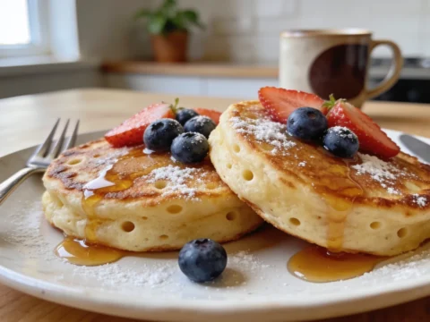 Protein Pancakes for Two (Small-Batch, 20g Protein Each)