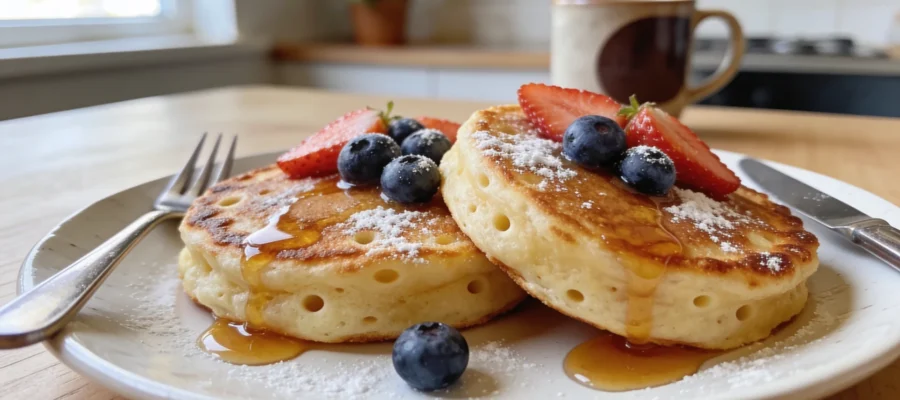Protein Pancakes for Two (Small-Batch, 20g Protein Each)