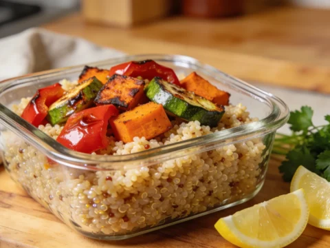 Quinoa Salad with Roasted Vegetables — Summer Meal Prep