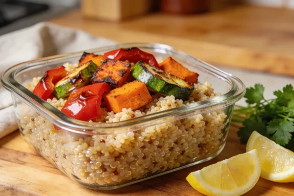 Quinoa Salad with Roasted Vegetables — Summer Meal Prep