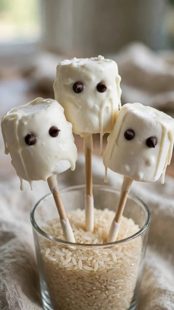 Ghost Marshmallow Pops