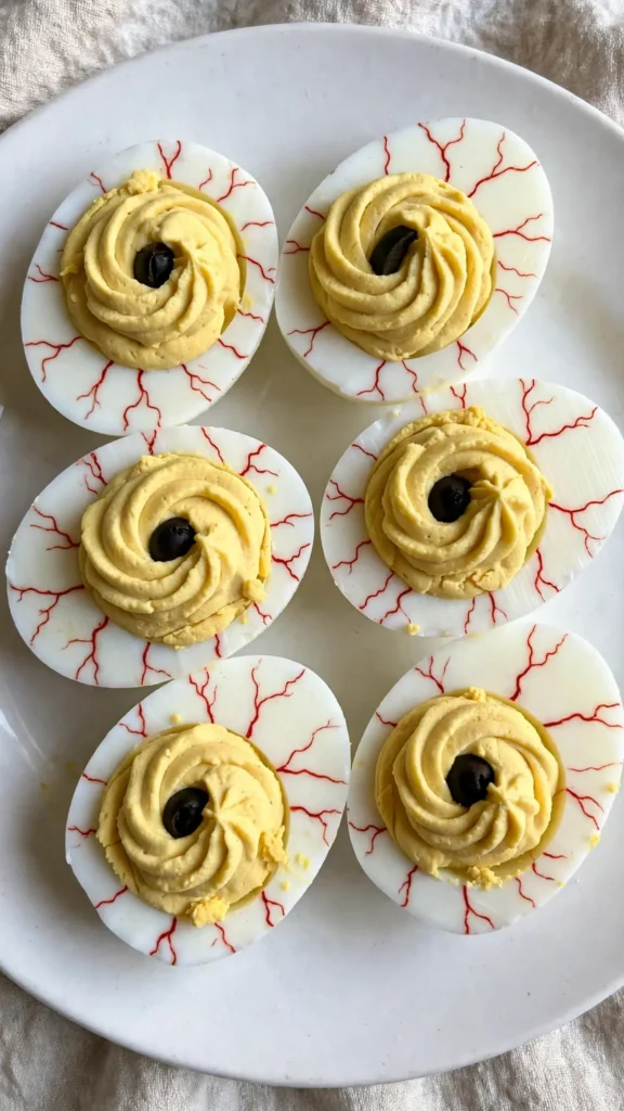 Eyeball Deviled Eggs